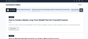 Centsbreif website preview